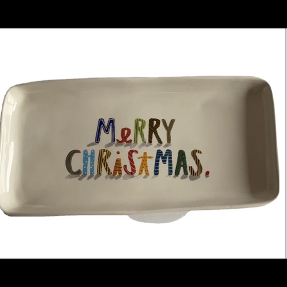 Rae Dunn Merry Christmas Platter/Tray - Picture 1 of 12